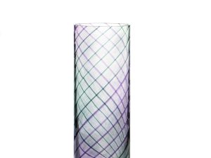 Çizgili Silindir Vazo ( iki renk )